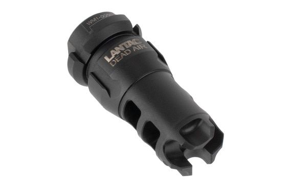 Lantac Dragon Wolfman muzzle brake with Dead Air KeyMo QD mount